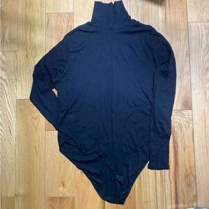 Black Turtleneck Bodysuit
